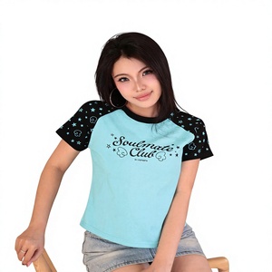 T-shirts courts surdimensionnés pour adolescents, tailles plus, en tissu gaufré, broderie, écologiques, séchage rapide, fabriqués au Vietnam, confortables, ODM OEM - Product Image 2