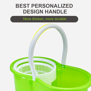 OKKiHOME Easy Life Products Fregona giratoria a presión manual 2 en 1 Lavado y deshidratación, cabezal giratorio 360 para limpieza de esquinas sin esfuerzo - Product Image 6