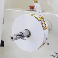 Machine d'impression flexographique haute vitesse JR-1542 pour étiquettes textiles, équipement d'impression de rubans satinés 6 couleurs pour étiquettes de lavage de vêtements