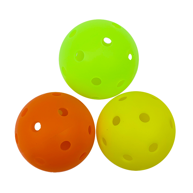 High Quality Customized 26/40 Holes Injection Molding Hollow Out Pickleball Balls Fashionable Squash Balls USA Standard
