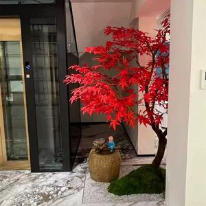 Grande albero di acero rosso artificiale interno/esterno per alberghi centri commerciali bionici <span class=keywords><strong>piante</strong></span> verdi semplice decorazione in fibra di vetro forgiata - Product Image 2