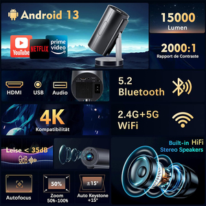 Nhà Máy Cung Cấp <span class=keywords><strong>4</strong></span> Ω 5W Loa Âm Thanh Tốt Mini 1080P <span class=keywords><strong>Android</strong></span> Thông Minh Máy Chiếu Di Động - Product Image 5