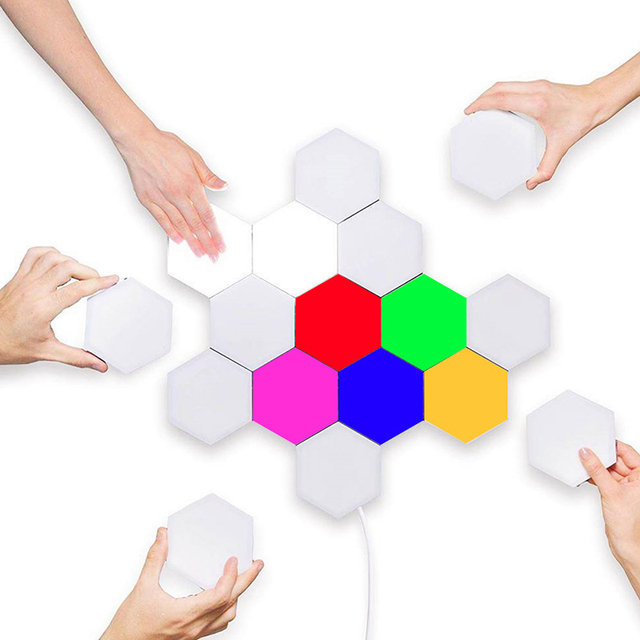 Hexa Light Panels RGBIC Hexagon LED Wall Lights Smart Home Creative Wall Lights for Indoor Gaming Decor