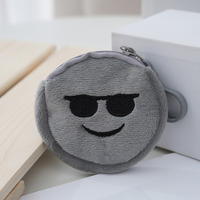 Porte-monnaie en peluche douce pour enfants 2025 avec broderie de dessin animé, couleurs mélangées, petite taille, porte-clés