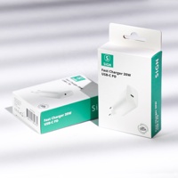Boîte de papier d'emballage de câble de données usb de charge d'impression de logo personnalisé pour le produit électronique de chargeur
