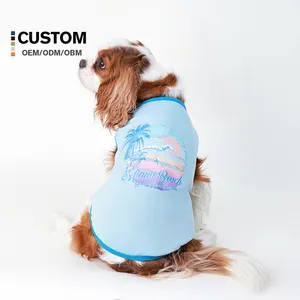 Good Quality Summer Dog Clothes Multi Colors Ventilate Polyester Dog T-shirts Pet Dog Vest