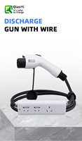 Nouvelle prise de charge EV Qiaoyi 3,5 kW GBT AC V2L avec protection IP55, câble de 3 m, prise extensible pour camping en plein air, certifiée CE, PC