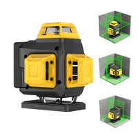 Niveau laser GuangChen 16 lignes à faisceau vert 3D 4D, auto-nivelant, pour pose de carrelage mural et au sol, outil de construction