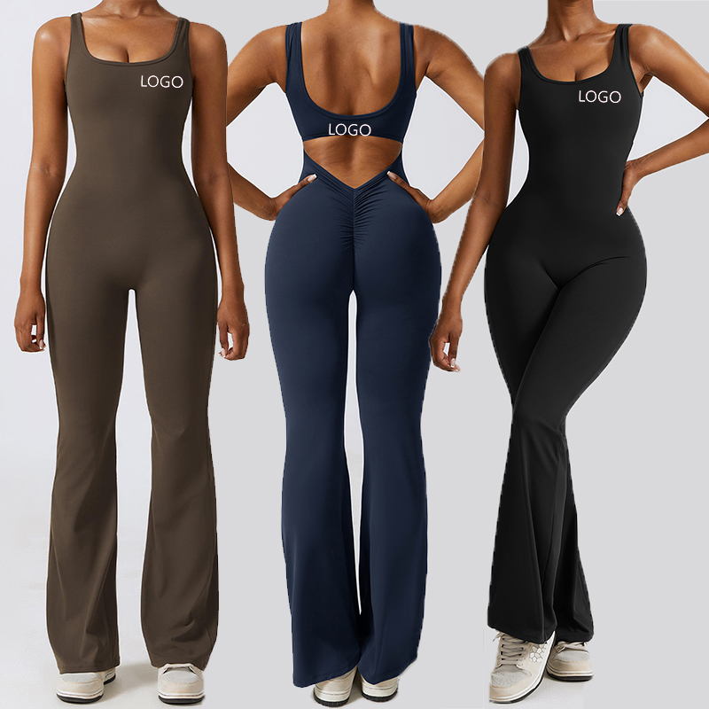 Damen gestrickte Strampler Sport Fitness Damen Einteiliges Training Fitnessstudio Yoga Jumpsuits, Spielzubehör Damen