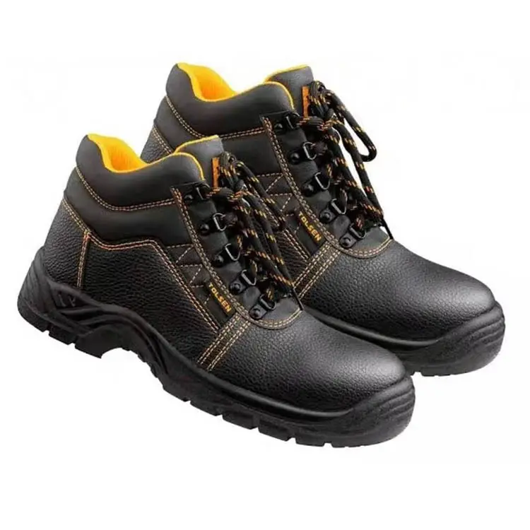 KINGUARD кожаные стальные ботинки со стальным носком, средней подошвой, строительные защитные ботинки для горных работ