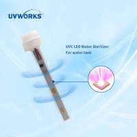Stérilisateur de réservoir LED UVC submersible à longueur réglable UVWORKS, largement utilisé dans différents réservoirs de stockage d'eau