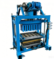 Machine à blocs semi-automatique QT4-40, presse à briques creuses en béton à double moteur vibrant pour pavés autobloquants et bordures