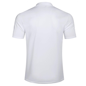 Maglietta da <span class=keywords><strong>Golf</strong></span> a Maniche Corte per Uomo, Asciugatura Rapida, in Poliestere e Spandex, <span class=keywords><strong>Bianca</strong></span>, OEM, Vendita all'Ingrosso dalla Cina - Product Image 4
