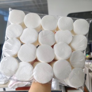 Almohadillas de algodón para desmaquillador 80GSM con textura de perla a granel, almohadilla de tóner de precio bajo de alta calidad, 7cm - Product Image 2