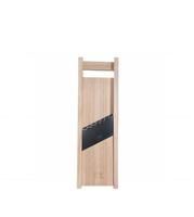 Mandoline manuelle à julienne de 10 mm d'épaisseur avec protection de main brevetée, hachoir à légumes en bois massif pour carottes, pommes de terre, oignons