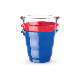 Seau à glace rond ondulé transparent en plastique <span class=keywords><strong>PS</strong></span> de <span class=keywords><strong>4</strong></span> litres pour champagne - Product Image 2