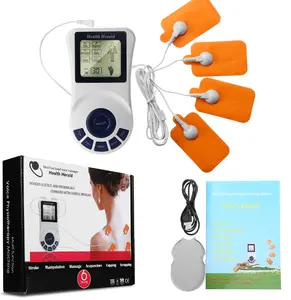 Appareil de massage numérique pour l'acupuncture et la moxibustion, 4 électrodes, patch pour le dos, le cou, le corps, thérapie, soulagement de la douleur, physiothérapie, appareil TENS - Product Image 1