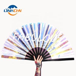 Grand éventail à main Rave Clack imprimé sur mesure de 13 pouces - Product Image 3