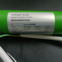 Moteur tubulaire silencieux intelligent DM35R 6Nm/10Nm de haute qualité avec télécommande, connexion à sec AC/DC