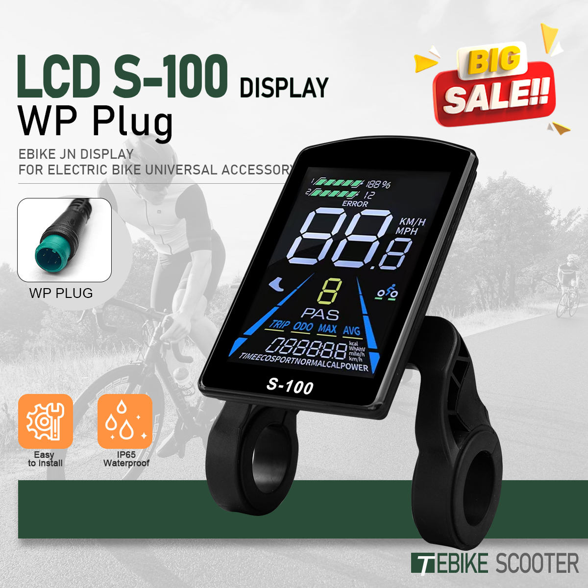 S-100--WP pulg-black