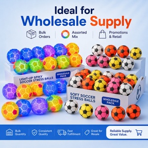 Pelotas de Juguete Antiestrés al por Mayor, Surtido de Pelotas de Fútbol y Baloncesto con Púas Sensoriales para Regalos de Fiesta y Tiendas Minoristas - Product Image 4