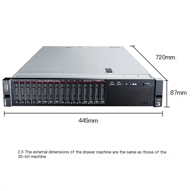 2U Rack Server Dual CPU Xeon Silver 4210 64GB DDR4 ECC RAM 4x1.2TB SAS RAID Enterprise Server