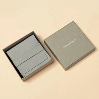 Boîte à bijoux en carton avec logo personnalisé, stratification mate et vernissage de feuille d'or, coffrets cadeaux rigides, organisateur et emballage, étuis