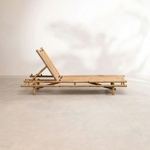 Détendez-vous dans un style tropical avec un lit de soleil en bambou artisanal |   Mobilier d'extérieur pour plage, bord de piscine et resort |   OEM personnalisé - Product Image 1