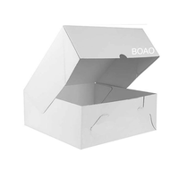 Boîtes à gâteaux jetables, contenants à gâteaux pour desserts, cupcakes, boîte à pâtisserie blanche haute personnalisée avec fenêtre, boîtes à pâtisserie