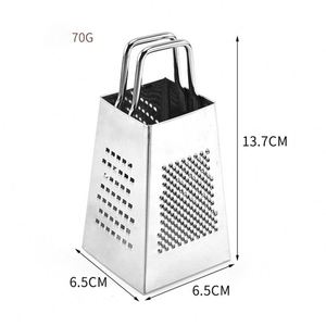 Éplucheur-râpeur manuel multifonctionnel 4-en-1 en acier inoxydable pour légumes, à quatre faces, vertical - Product Image 3