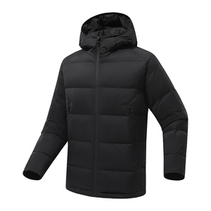 Veste d'hiver pour homme à fermeture éclair, couleur unie personnalisable, épaisse et chaude, veste matelassée pour homme, 2025 - Product Image 3