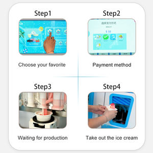 <span class=keywords><strong>Precio</strong></span> de fábrica Venta Comercial Automático Mejor Máquina Expendedora de helados Robot Brazo Máquina Expendedora de helados para niños - Product Image 6