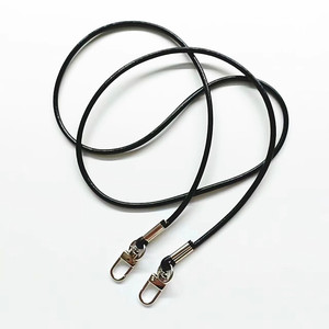 LST290 4mm Piping Heard String Cordón plano trenzado Fabricación de joyas Organizador de viaje Joyeros Collar genuino redondo Cordones de cuero - Product Image 4