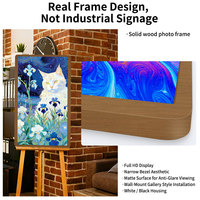 Layar Seni Digital 32 Inci, Layar Gambar Elektronik Pintar, Kanvas Digital Dekoratif, Layar LCD Seni Kripto, Bingkai Foto Seni