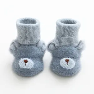 Anti Bactérien Respirant 0-2 Ans Bébé Chaussure Chaussette Bébé Marionnette Infantile Chaussettes 3d Bébé Chaussettes