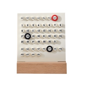 Circular perpetuo DIY hecho a mano acrílico escritorio cuenta regresiva calendario examen preparación recordatorio tarjeta con reloj inútil - Product Image 5