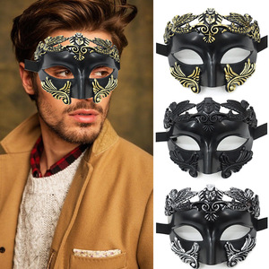 DAMAI Masquerade Mask for Men Roman Greek Mask Venetian Half Face Mask for Mascarade Ball Mardi Gras Halloween Party - Product Image 2