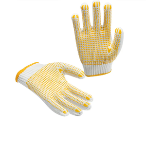 Guantes de Seguridad de PVC con Puntos, Calibre 10, Tejido de Algodón con Puntos de PVC, Guantes de Trabajo de Algodón con Puntos para Protección de Manos - Product Image 6