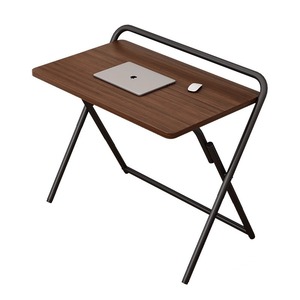 Foldable Computer Desk Wood Surface Modern Simple Design Student Home Office Bedroom Bedside Table - Product Image 5