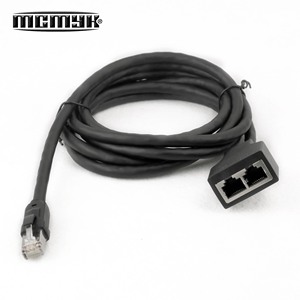 Cable de extensión <span class=keywords><strong>Ethernet</strong></span> RJ45 de 8 núcleos para micrófonos de conferencia digital Cable de mano de conversión de adaptador macho/hembra - Product Image 4