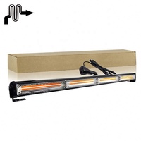 Ambre Blanc Conseiller en Circulation d'Urgence Avertissement Pare-Brise Led Barre Lumineuse Stroboscopique Voiture