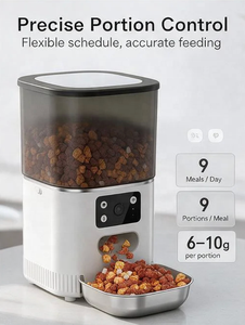 Comedero Automático para Mascotas de 4L, Comedero de Acero Inoxidable con Múltiples Recipientes, Dispensador Inteligente de Comida para Perros y Gatos, Máquina de Alimentación Interior - Product Image 3