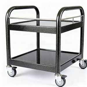 Estructura Ligera de Carro Médico de <span class=keywords><strong>Fibra</strong></span> de Carbono 3K con Tubo Redondo, Piezas Personalizadas de <span class=keywords><strong>Fibra</strong></span> de Carbono para Equipos Móviles Hospitalarios, Certificación UE - Product Image 5