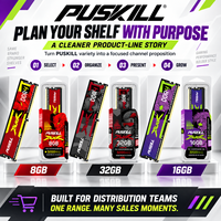 PUSKILL Mémoire RAM DDR4 16 Go à faible latence 3200 MHz PC4 UDIMM 288 broches pour la construction et la mise à niveau des stations de travail PC