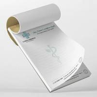 Bloc de Notas Personalizado para Publicidad Hospitalaria, Papelería Comercial Impresa Personalizada, Bloc de Notas A4, A5, A6 con Logotipo