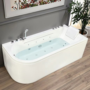 Bain à remous portable rectangulaire en acrylique avec massage, <span class=keywords><strong>pour</strong></span> intérieur, avec accoudoirs et drain, <span class=keywords><strong>pour</strong></span> hôtels, robinet inclus - Product Image 4
