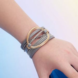 Business Leather <b>Bracelet</b> Top-rated Cost-effective Sourcing Hypoallergenic Metal Holiday Gift for Women Detailed Clasp Strength - Product Image 4