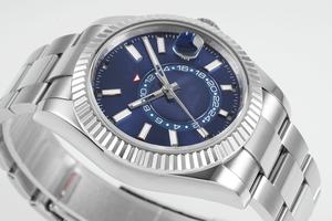 Montre mécanique de plongée de luxe de qualité supérieure, étanche, 42 mm, mouvement ZF Factory 2824, 326934, acier 904L, multifonction, bleue - Product Image 3