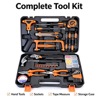 Ensemble d'outils à main pour la maison, pour les travaux de réparation quotidiens, 45 pièces, boîte à outils portable, ODM pris en charge pour la vente en gros