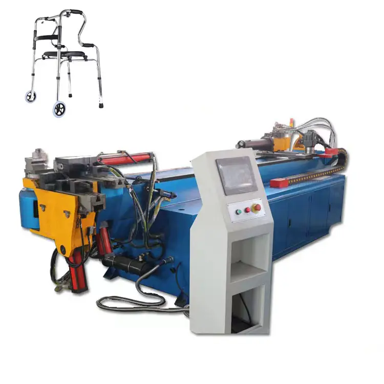 Hydraulic CNC Square Stainless Steel Copper MS Metal Chair Exhaust Pipe Tube Bending Machines